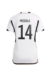 Duitsland Jamal Musiala #14 Voetbaltruitje Thuis tenue Dames WK 2022 Korte Mouw